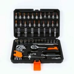 STARK Caisse à Outils Avec Clés à Douille Tournevis à Cliquet Et écrous Hexagonaux 99 Pièces Hx