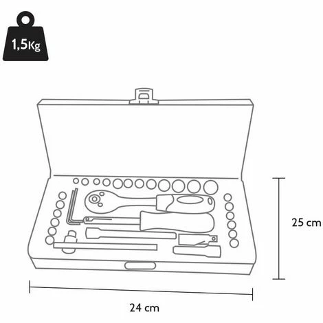 STARK Boîte à Outils Avec Clé à écrou 99 Pièces Tx 7 STARK Boîte à Outils Avec Clé à écrou 99 Pièces Tx – Image 5