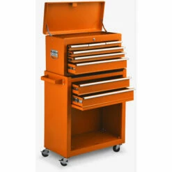STARK Chariot à Outils à Roulettes 8 Tiroirs Pour Atelier Et Garage Ultra | Orange -Haverland Soldes Boutique 30428182 3