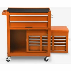 STARK Chariot à Outils à Roulettes 8 Tiroirs Pour Atelier Et Garage Ultra | Orange -Haverland Soldes Boutique 30428182 4