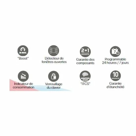 Radiateur électrique à Inertie Fluide Caloporteur Connexion Wifi 600 W Jusqu'à +/- 8 M² - HAVERLAND - Blanc 4 Radiateur électrique à Inertie Fluide Caloporteur Connexion Wifi 600 W Jusqu'à +/- 8 M² - HAVERLAND - Blanc – Image 2