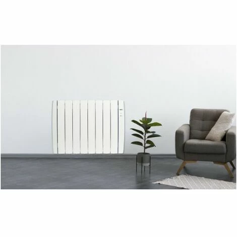 Radiateur électrique à Inertie Fluide Caloporteur Connexion Wifi 600 W Jusqu'à +/- 8 M² - HAVERLAND - Blanc 5 Radiateur électrique à Inertie Fluide Caloporteur Connexion Wifi 600 W Jusqu'à +/- 8 M² - HAVERLAND - Blanc – Image 3
