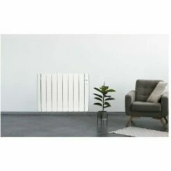 Radiateur électrique à Inertie Fluide Caloporteur Connexion WiFi 1500 W +/- 17-24 M² - HAVERLAND - Blanc -Haverland Soldes Boutique 67293445 3